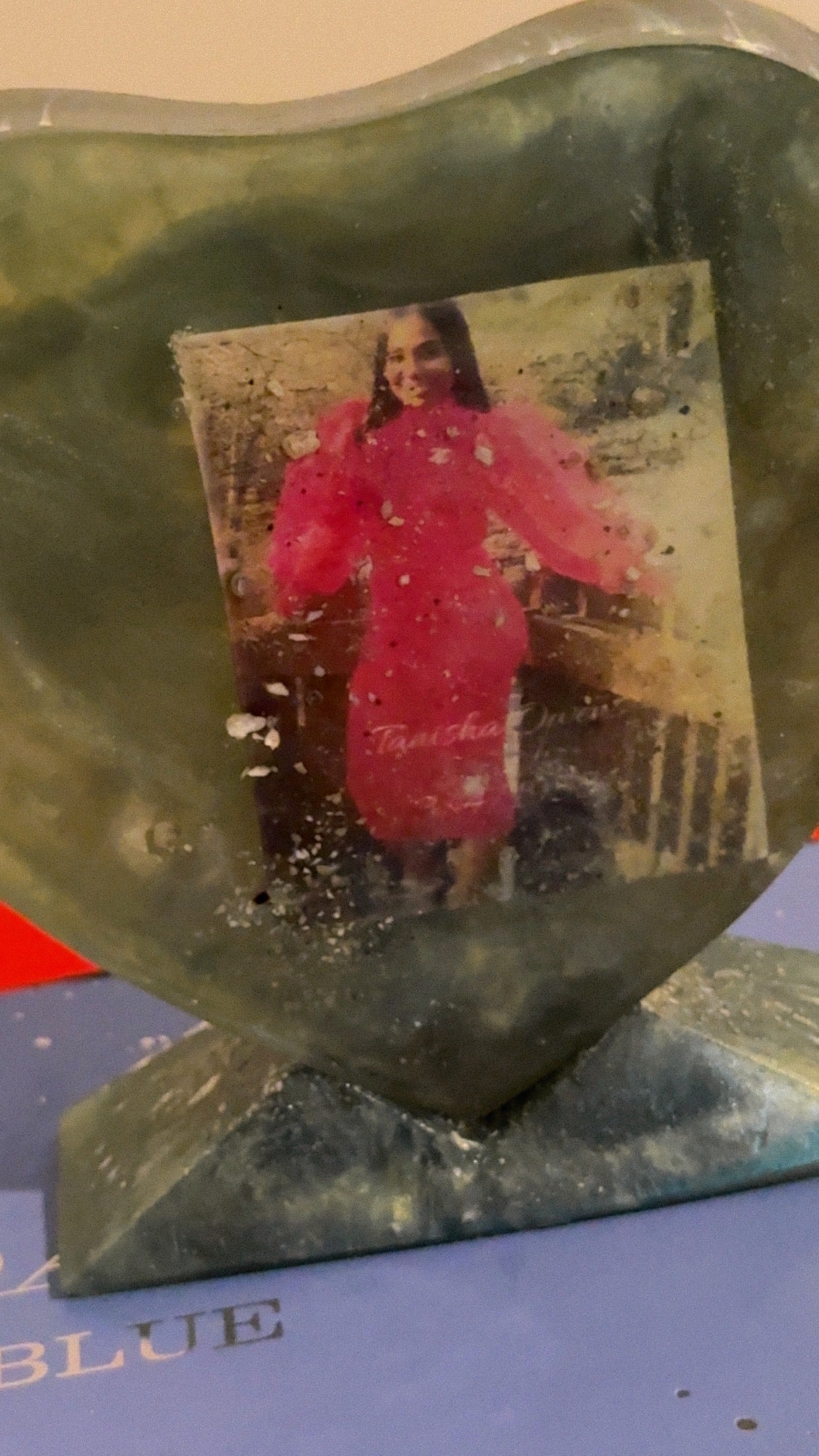 Ashes hearted picture frame